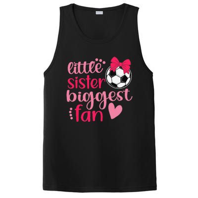 Soccer Sister Soccer Sis Funny Little Sister Biggest Fan PosiCharge Competitor Tank