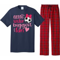 Soccer Sister Soccer Sis Funny Little Sister Biggest Fan Pajama Set