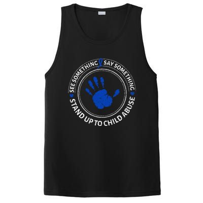 See Something Say Something Child Abuse Awareness Ribbon PosiCharge Competitor Tank