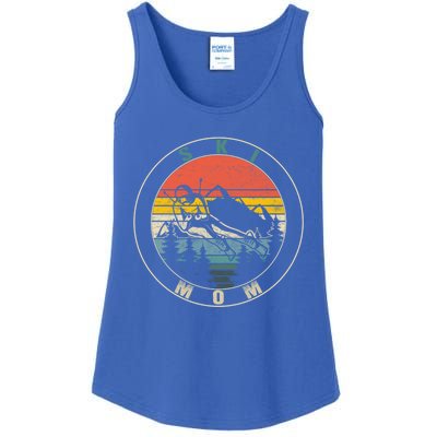 Ski Snowboard Skiing Mom Snowboarder Mountain Skier Mother Gift Ladies Essential Tank