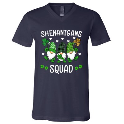 Shenanigans Squad St Patricks Day Gnomes Green Proud Irish V-Neck T-Shirt