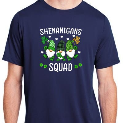 Shenanigans Squad St Patricks Day Gnomes Green Proud Irish Adult ChromaSoft Performance T-Shirt