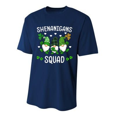 Shenanigans Squad St Patricks Day Gnomes Green Proud Irish Performance Sprint T-Shirt