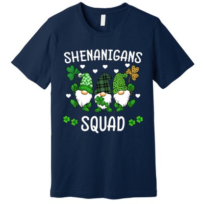 Shenanigans Squad St Patricks Day Gnomes Green Proud Irish Premium T-Shirt