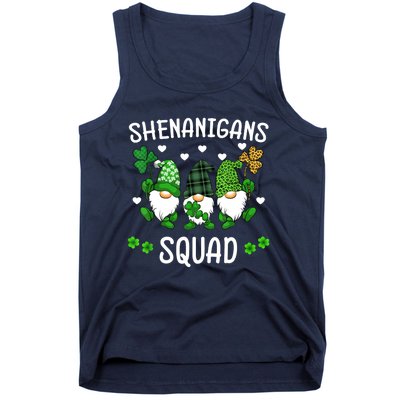 Shenanigans Squad St Patricks Day Gnomes Green Proud Irish Tank Top