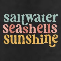 Saltwater Seashells Sunshine  7 Panel Mesh Trucker Snapback Hat