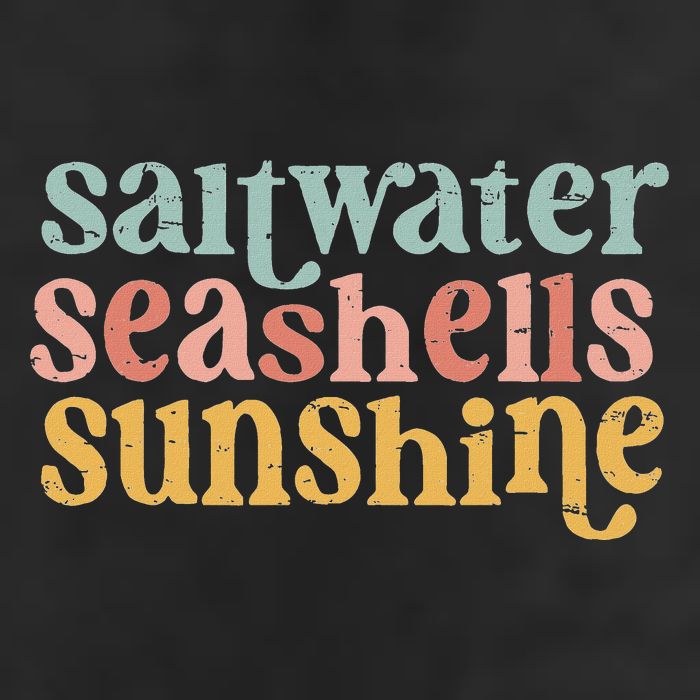 Saltwater Seashells Sunshine  7 Panel Mesh Trucker Snapback Hat
