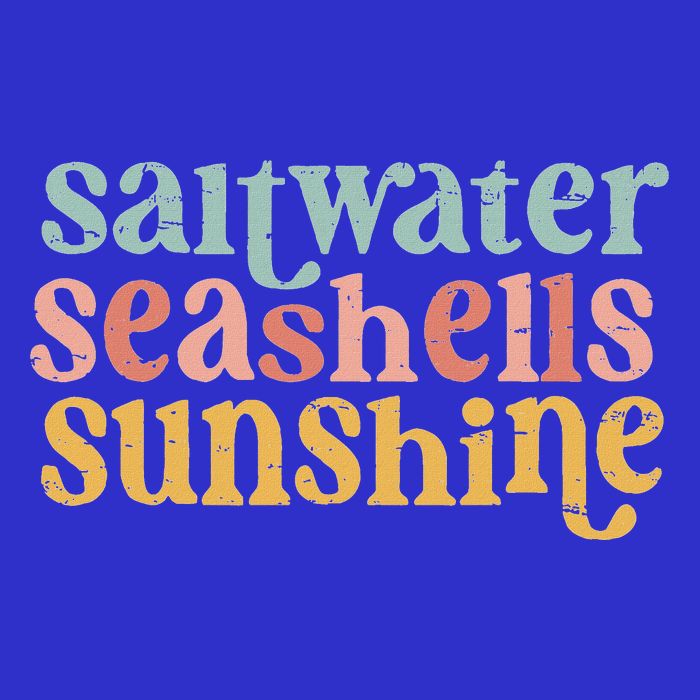 Saltwater Seashells Sunshine  V-Neck T-Shirt