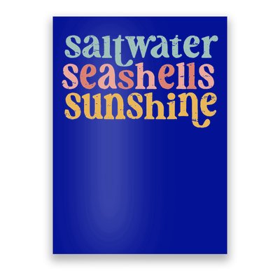 Saltwater Seashells Sunshine  Poster