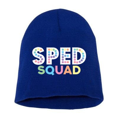 Sped Squad Special Education Teacher Meaningful Gift Short Acrylic Beanie