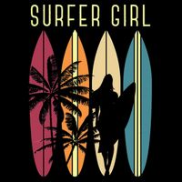 Surfer Surfboard Surfing Wo Surf Ocean Surfing 16 in Basic Backpack