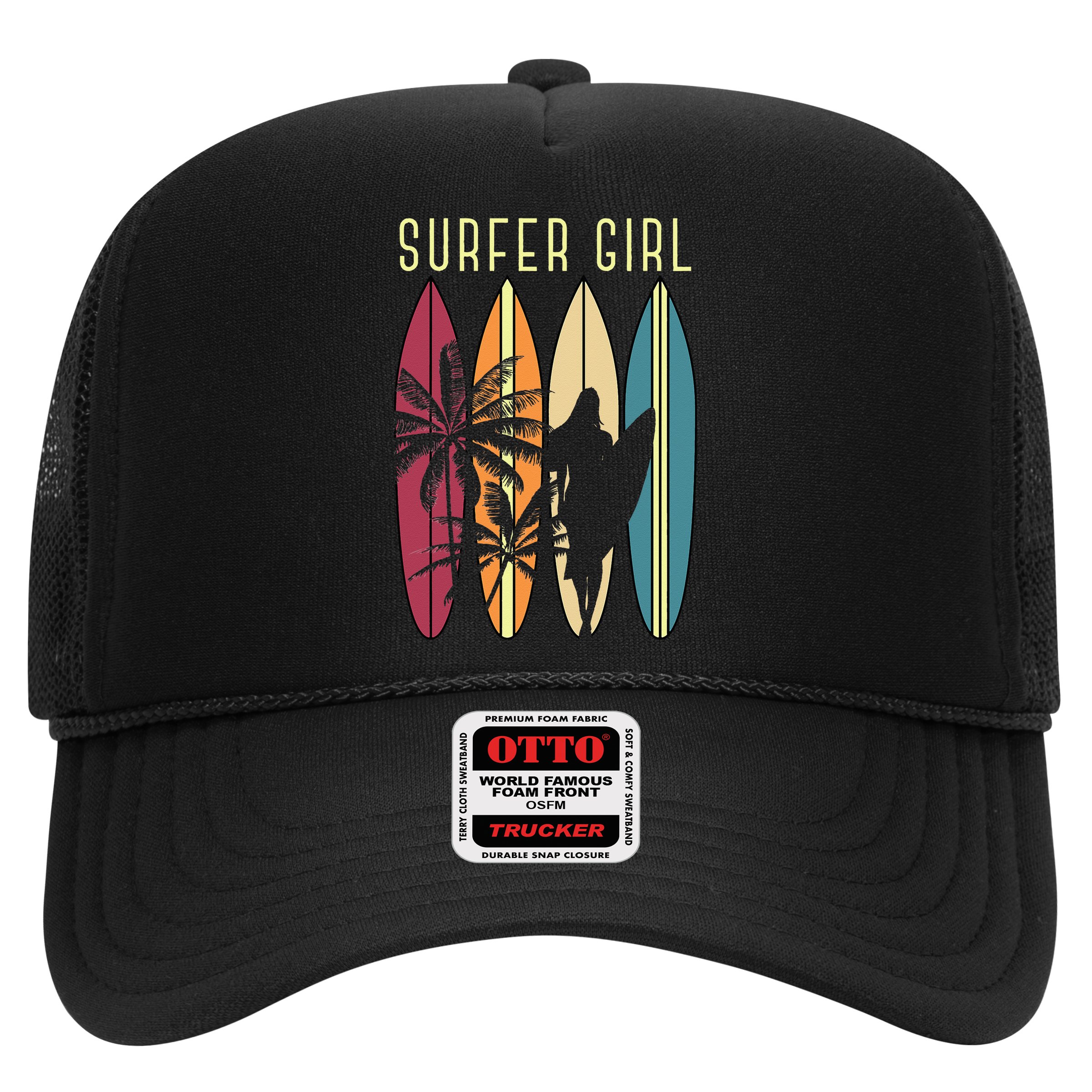 Surfer Surfboard Surfing Wo Surf Ocean Surfing Hat