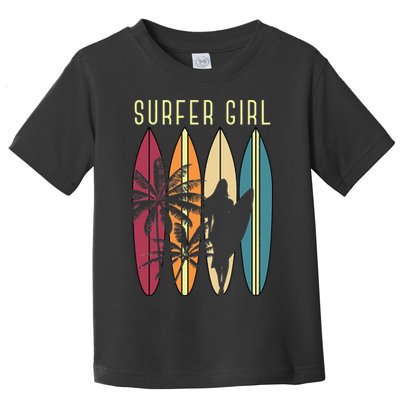Surfer Surfboard Surfing Wo Surf Ocean Surfing Toddler T-Shirt