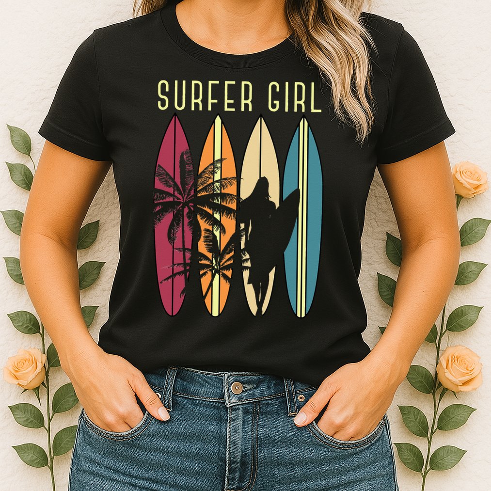 Surfer Surfboard Surfing Wo Surf Ocean Surfing Womens T-Shirt