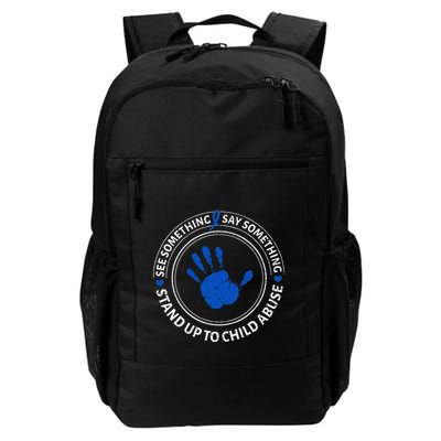 See Something Say Something Child Abuse Awareness Ribbon Backpack