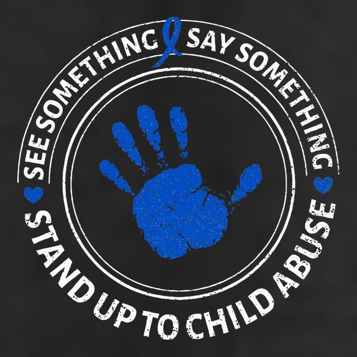 See Something Say Something Child Abuse Awareness Ribbon Adult Drive Performance Visor