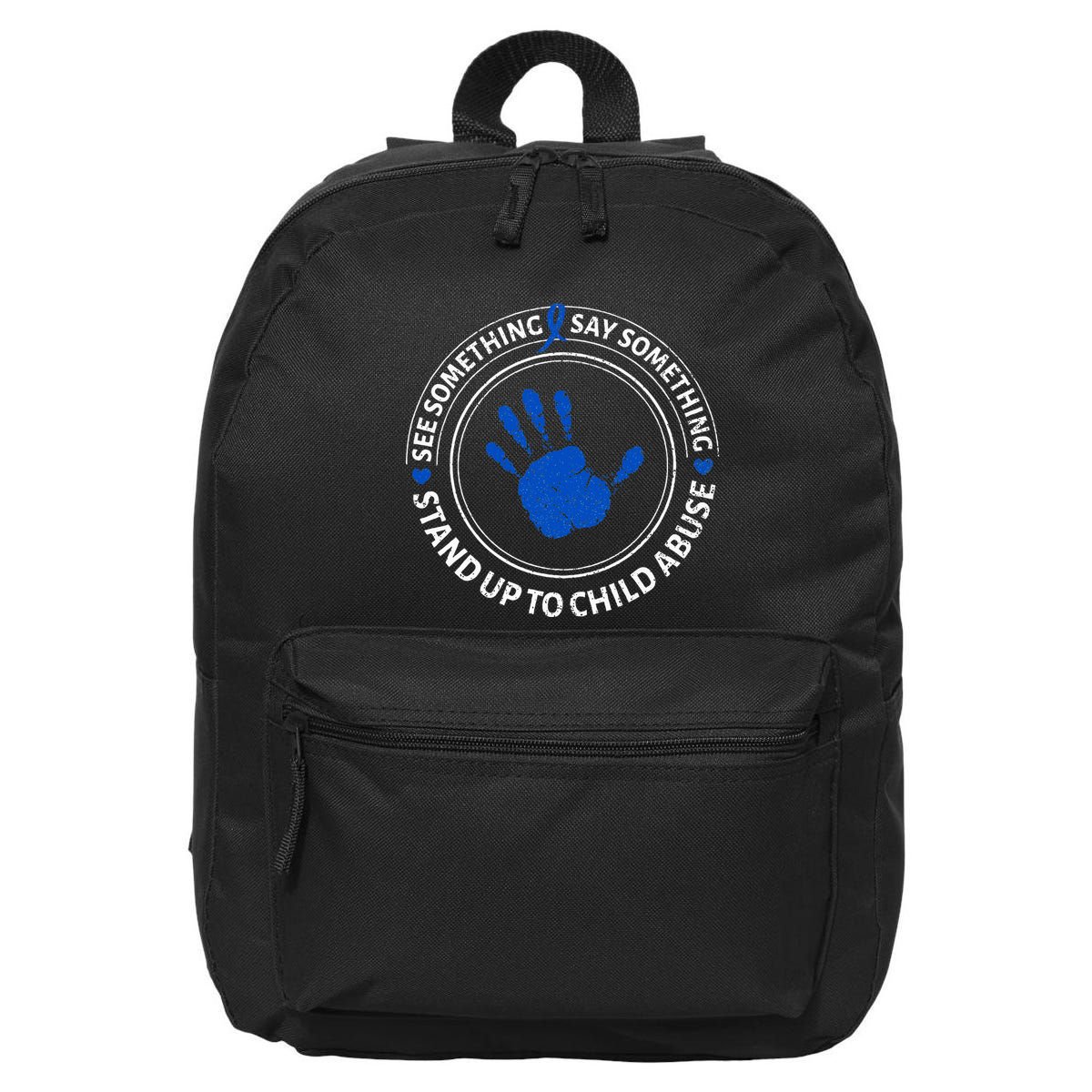 See Something Say Something Child Abuse Awareness Ribbon 16 in Basic Backpack