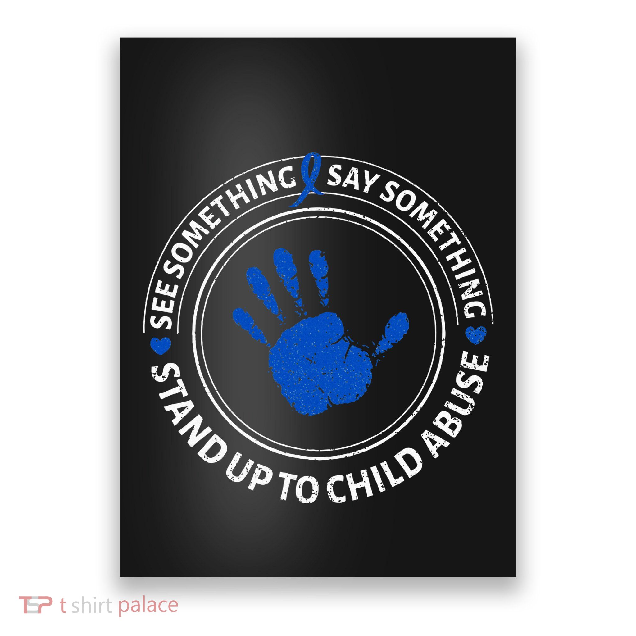 See Something Say Something Child Abuse Awareness Ribbon Poster