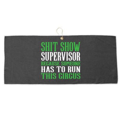 Shitshow Supervisor Shit Show Supervisor Large Microfiber Waffle Golf Towel