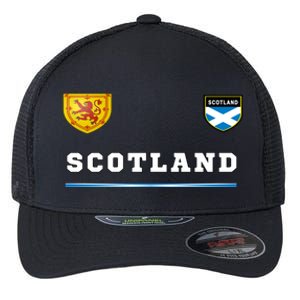 Scotland Sports Soccer Scottish Flag Football Flexfit Unipanel Trucker Cap