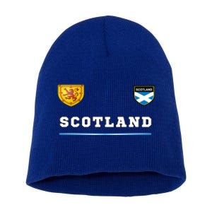 Scotland Sports Soccer Scottish Flag Football Short Acrylic Beanie