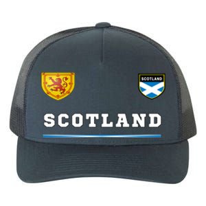 Scotland Sports Soccer Scottish Flag Football Yupoong Adult 5-Panel Trucker Hat