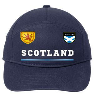 Scotland Sports Soccer Scottish Flag Football 7-Panel Snapback Hat