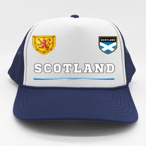 Scotland Sports Soccer Scottish Flag Football Trucker Hat