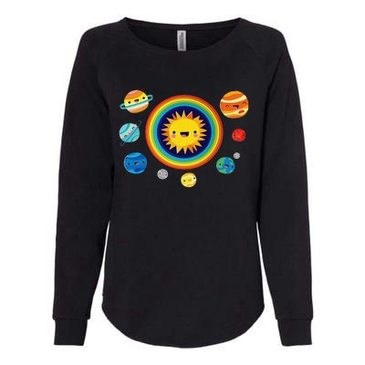 Solar System Space Planets For Stem Womens California Wash Sweatshirt