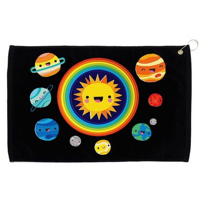 Solar System Space Planets For Stem Grommeted Golf Towel