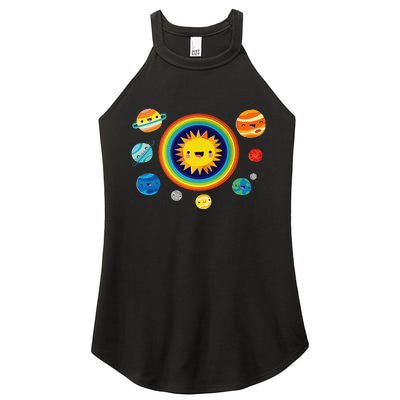 Solar System Space Planets For Stem Women's Perfect Tri Rocker Tank