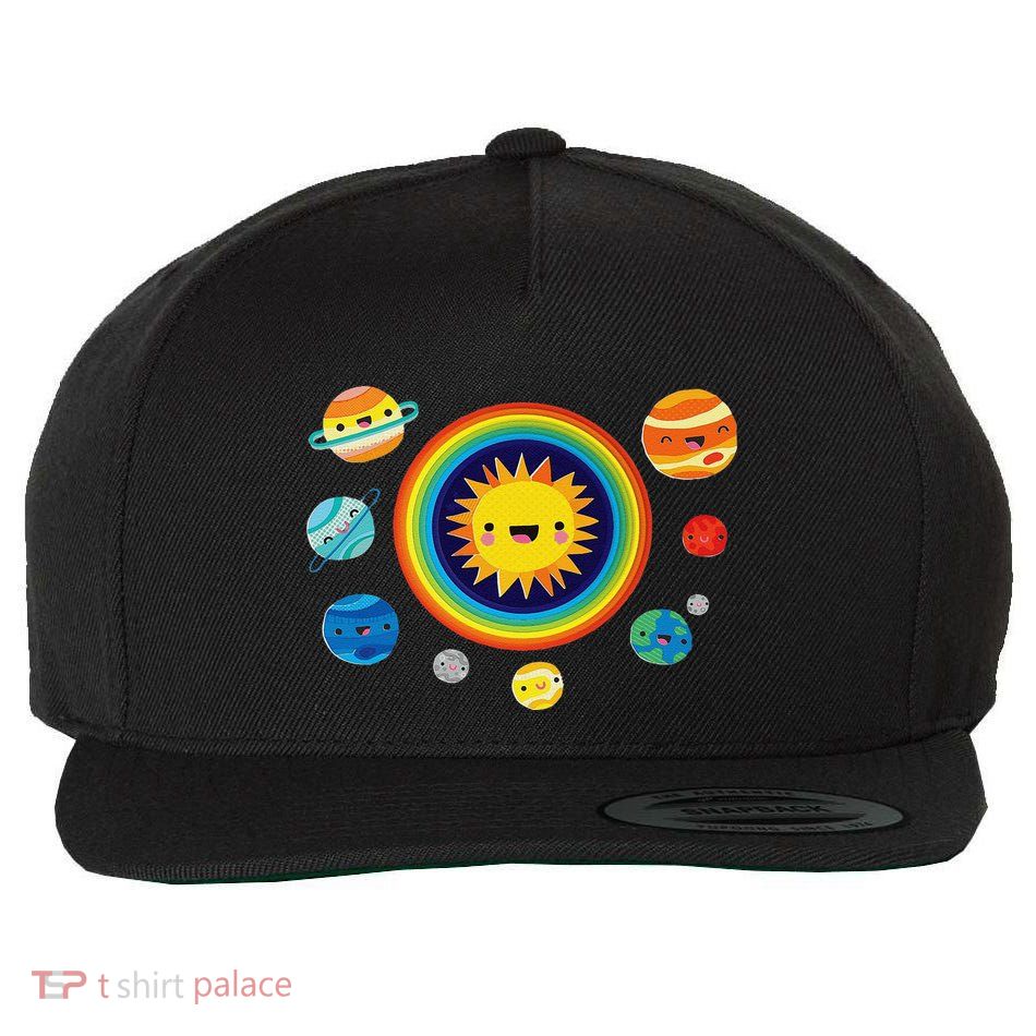 Solar System Space Planets For Stem Wool Snapback Cap