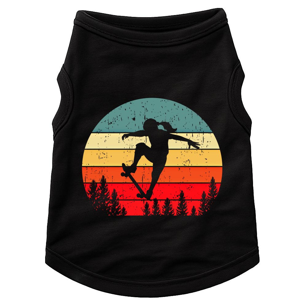 Skater Skateboarder Skateboarding Gift Doggie Tank