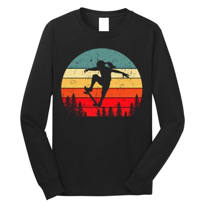 Skater Skateboarder Skateboarding Gift Long Sleeve Shirt