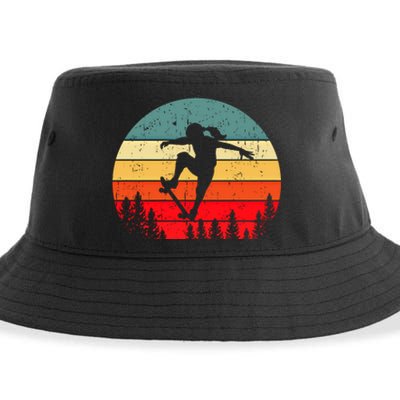 Skater Skateboarder Skateboarding Gift Sustainable Bucket Hat