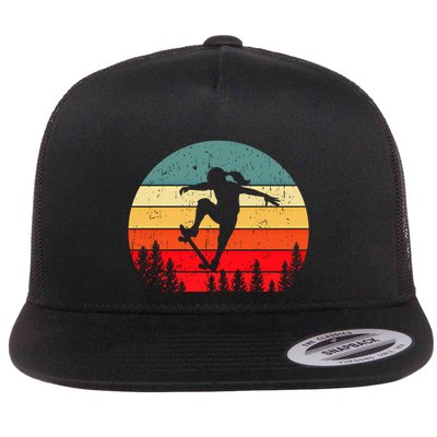 Skater Skateboarder Skateboarding Gift Flatbill Hat