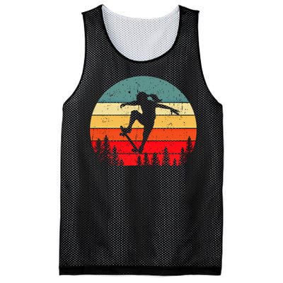 Skater Skateboarder Skateboarding Gift Mesh Reversible Basketball Jersey Tank