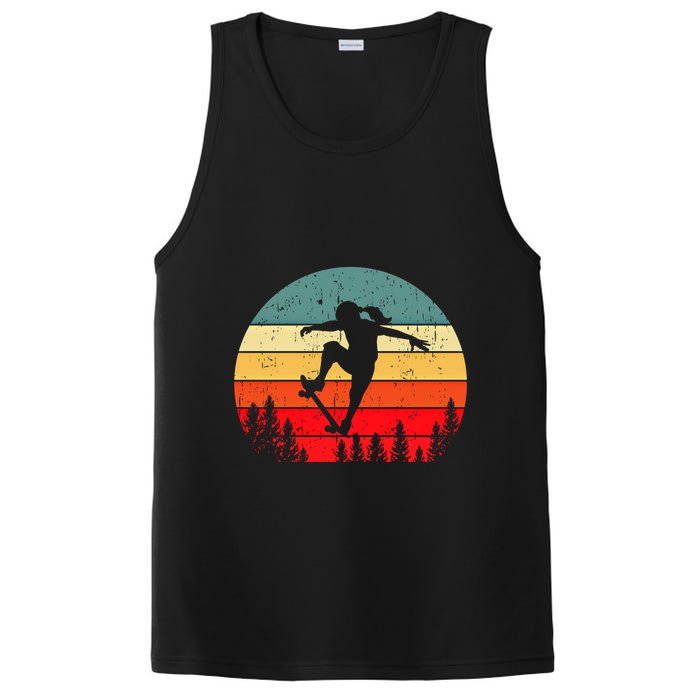 Skater Skateboarder Skateboarding Gift PosiCharge Competitor Tank