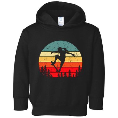 Skater Skateboarder Skateboarding Gift Toddler Hoodie