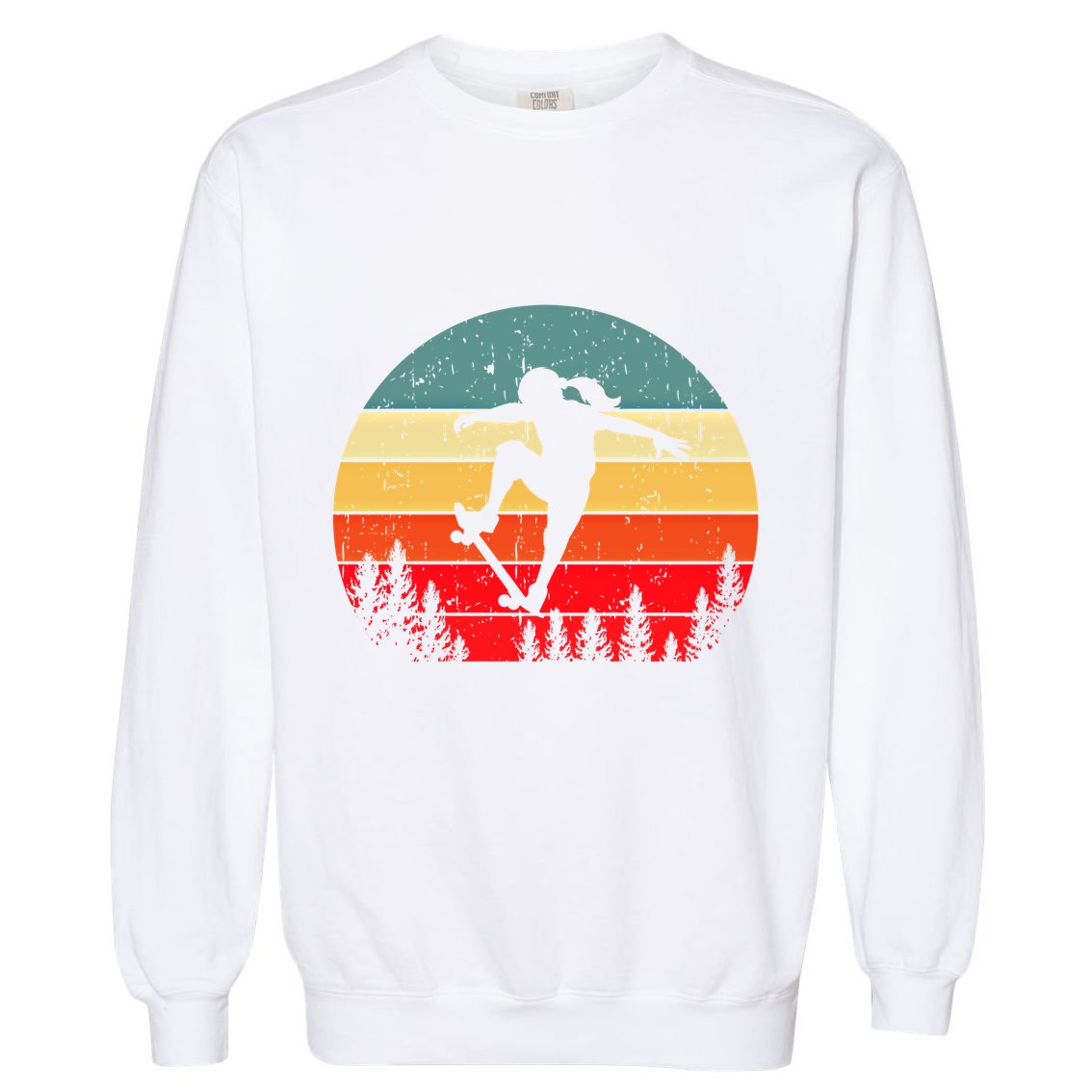 Skater Skateboarder Skateboarding Gift Garment-Dyed Sweatshirt