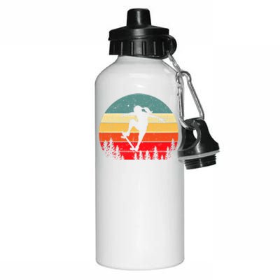 Skater Skateboarder Skateboarding Gift Aluminum Water Bottle 