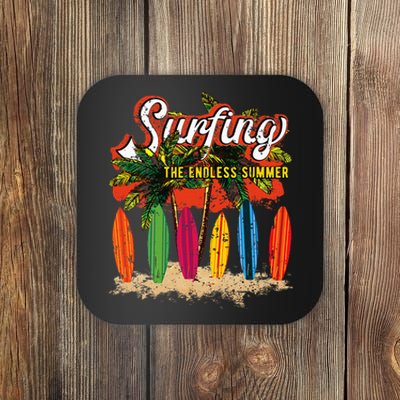 Surfboards Surfing Sunset California Beach Surfer Theme Gift Coaster