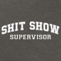 Shit Show Supervisor Cotton Canvas Backpack