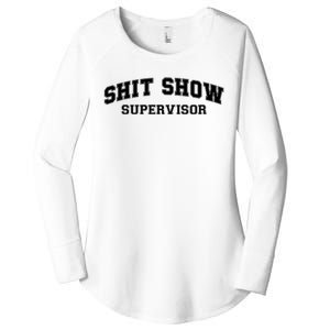 Shit Show Supervisor Women's Perfect Tri Tunic Long Sleeve Shirt