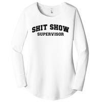 Shit Show Supervisor Women's Perfect Tri Tunic Long Sleeve Shirt