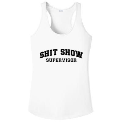 Shit Show Supervisor Ladies PosiCharge Competitor Racerback Tank