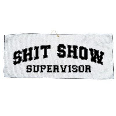 Shit Show Supervisor Large Microfiber Waffle Golf Towel