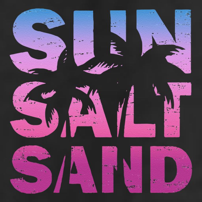 Sun Salt Sand Funny Palm Sun Retro Beach Summer 11oz C Handle Ceramic Mug
