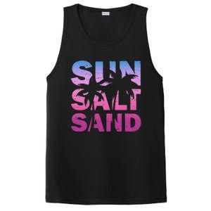 Sun Salt Sand Funny Palm Sun Retro Beach Summer PosiCharge Competitor Tank