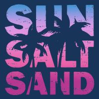 Sun Salt Sand Funny Palm Sun Retro Beach Summer Drawstring Bag
